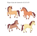 Láminas personalizadas infantiles enmarcadas Cuadro Inicial Caballos